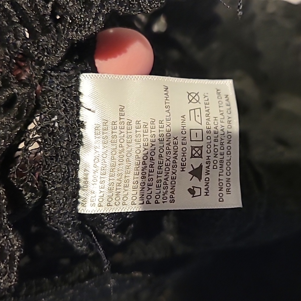 Maeve by Anthropologie Auralis Black Studded Grunge Lace Blouse Size Med… - Picture 6 of 7